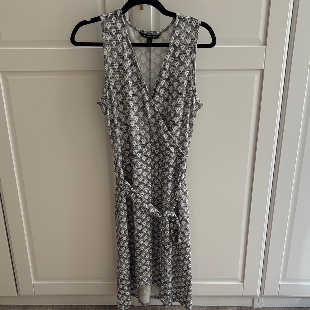 41 Hawthorn Black and White Patterned Midi Dress